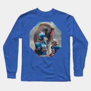 American football elephant thunder Long Sleeve T-Shirt